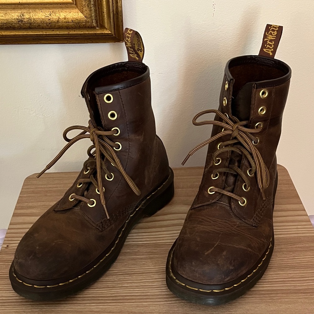 Dr. Martens Dark Brown Lace-Up Boots